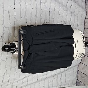 H&M Black Dressy High Waisted Paperbag Trouser Shorts Size 4